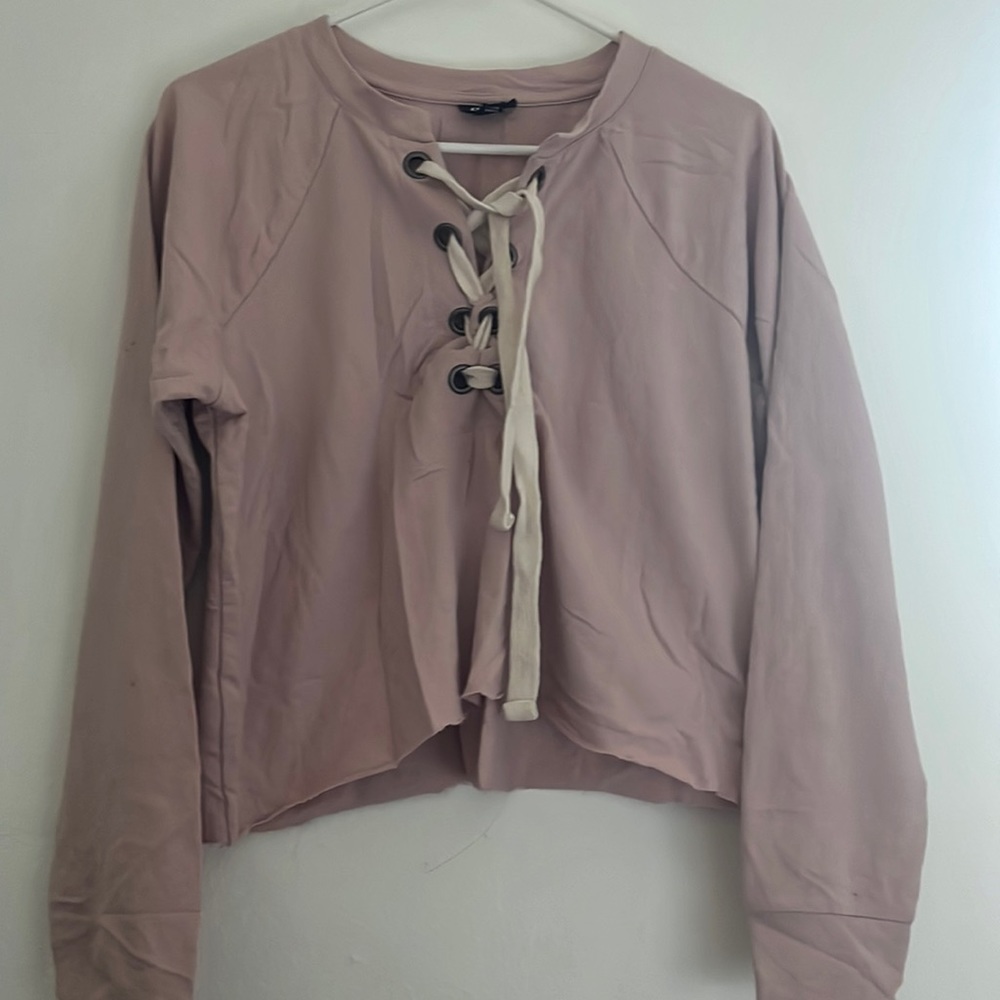 Light pink cropped sweater